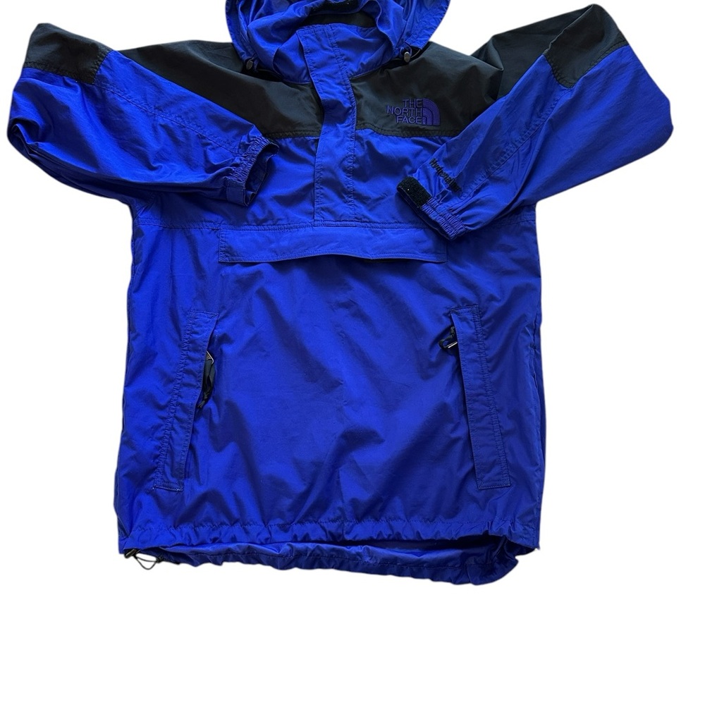 VTG The North Face Men’s Blue Pull Over Hooded Coat Jacket Packable  Lar… - Picture 2 of 12